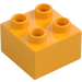 Duplo Světle oranžová Kostka 2 x 2 (3437 / 89461)