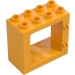 Duplo Leuchtendes helles Orange Tür Rahmen 2 x 4 x 3 mit flachem Rand (61649)