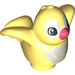 Duplo Bright Light Yellow Bird with White Feathers (1354)