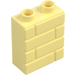 Duplo Bright Light Yellow Brick 1 x 2 x 2 with Brick Wall Pattern (25550)