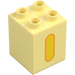 Duplo Bright Light Yellow Brick 2 x 2 x 2 with Letter &quot;I&quot; Decoration (31110 / 65922)