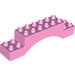 Duplo Fel roze Boog Steen 2 x 10 x 2 (51704)