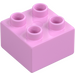 Duplo Světle růžová Kostka 2 x 2 (3437 / 89461)