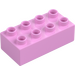 Duplo Bright Pink Brick 2 x 4 (3011 / 31459)