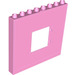 Duplo Bright Pink Panel 1 x 8 x 6 with Window (11335)