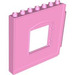 Duplo Bright Pink Panel 1 x 8 x 6 with Window - Left (51260)