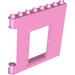 Duplo Rosa brillante Parete 1 x 8 x 6 con Porta (Destra) (51261)