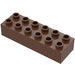 Duplo Brown Brick 2 x 6 (2300)