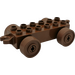 Duplo Brown Car Chassis 2 x 6 with Brown Wheels (2312)