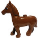 Duplo Brown Horse with Movable Head with Eye with Small Pupil (75725)