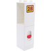 Duplo Column 2 x 2 x 6 with drawer slot and red doorbell with number &#039;28&#039; sign Sticker (75179)