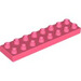 Duplo Coral Plate 2 x 8 (44524)