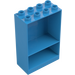 Duplo Donker azuurblauw Kader 4 x 2 x 5 met Shelf (27395)