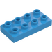 Duplo Tmavě azurová Deska 2 x 4 (4538 / 40666)