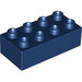 Duplo Dark Blue Brick 2 x 4 (3011 / 31459)