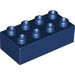 Duplo Dark Blue Brick 2 x 4 (3011 / 31459)