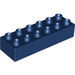 Duplo Dark Blue Brick 2 x 6 (2300)