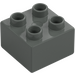 Duplo Dark Gray Brick 2 x 2 (3437 / 89461)