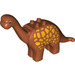 Duplo Arancione scuro Brachiosaurus con Lungo Neck e Gold Spots (75930 / 82783)