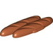 Duplo Dark Orange Bread Loaves  (Short Side Sections) (5112 / 13247)