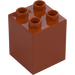 Duplo Dark Orange Brick 2 x 2 x 2 (31110)