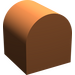 Duplo Dark Orange Brick 2 x 2 x 2 with Curved Top (3664)