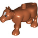 Duplo Dark Orange Cow with White Patch on Head (16097)