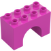 Duplo Dark Pink Arch Brick 2 x 4 x 2 (11198)