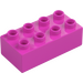 Duplo Dark Pink Brick 2 x 4 (3011 / 31459)