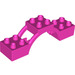 Duplo Dark Pink Brick 2 x 8 x 2 with bo with holder,dia.5 (62664)