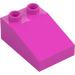 Duplo Dark Pink Slope 2 x 3 22° (35114)