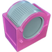 Duplo Rosa scuro Washing Machine senza Porta