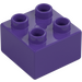 Duplo Tumma purppura Palikka 2 x 2 (3437 / 89461)