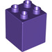 Duplo Dark Purple Brick 2 x 2 x 2 (31110)