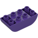 Duplo Dark Purple Brick 2 x 4 with Curved Bottom (98224)