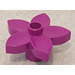 Duplo Dark Purple Flower with 5 Angular Petals (6510 / 52639)