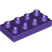 Duplo Violet foncé assiette 2 x 4 (4538 / 40666)