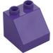 Duplo Violet Foncé Pente 2 x 2 x 1.5 (45°) (6474 / 67199)