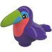 Duplo Tumma purppura Toucan jossa Vaaleanpunainen ja Purppura (52353)