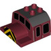 Duplo Rouge Foncé Train Haut avec Hazard Rayures (59128)