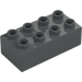 Duplo Dark Stone Gray Brick 2 x 4 (3011 / 31459)