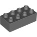Duplo Dark Stone Gray Brick 2 x 4 (3011 / 31459)