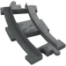 Duplo Dark Stone Gray Rail Curved (6378)