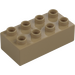 Duplo Mörk Gulbrun Kloss 2 x 4 (3011 / 31459)