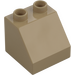 Duplo Dark Tan Slope 2 x 2 x 1.5 (45°) (6474 / 67199)