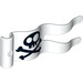 Duplo Flagge 2 x 5 mit Skull und Crossbones mit Löchern (13801 / 51725)