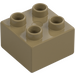 Duplo Flat Dark Gold Brick 2 x 2 (3437 / 89461)