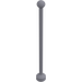 Duplo Flaches Silber Flagpole 1 x 2 x 7 (51708)