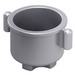 Duplo Argent Mat Pot avec Grip Poignées (31042)