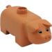 Duplo Flesh Pig with Eyes with Pupils